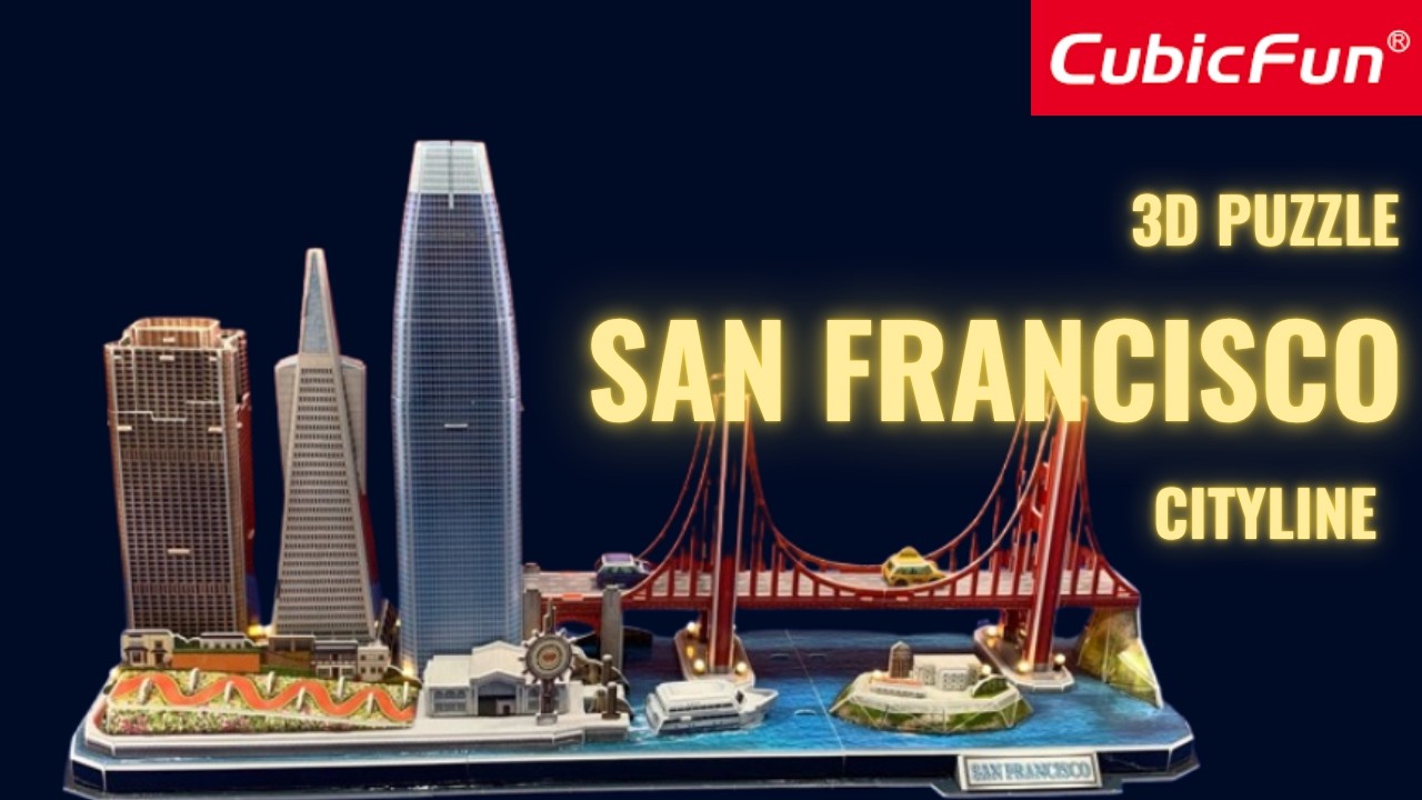 CubicFun 3D Puzzle CityLine SAN FRANCISCO | Ritvik Goes Vlogging