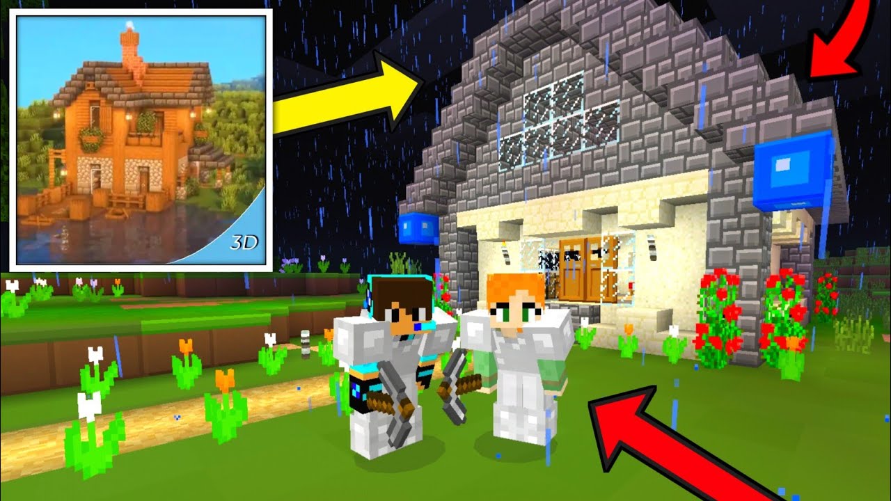 World Block Minicraft 3d How To Build House - Multiplayer Survival Gameplay Walkthrough