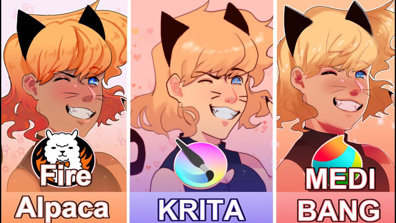 Best FREE Program! Krita VS Medibang VS FireAlpaca!