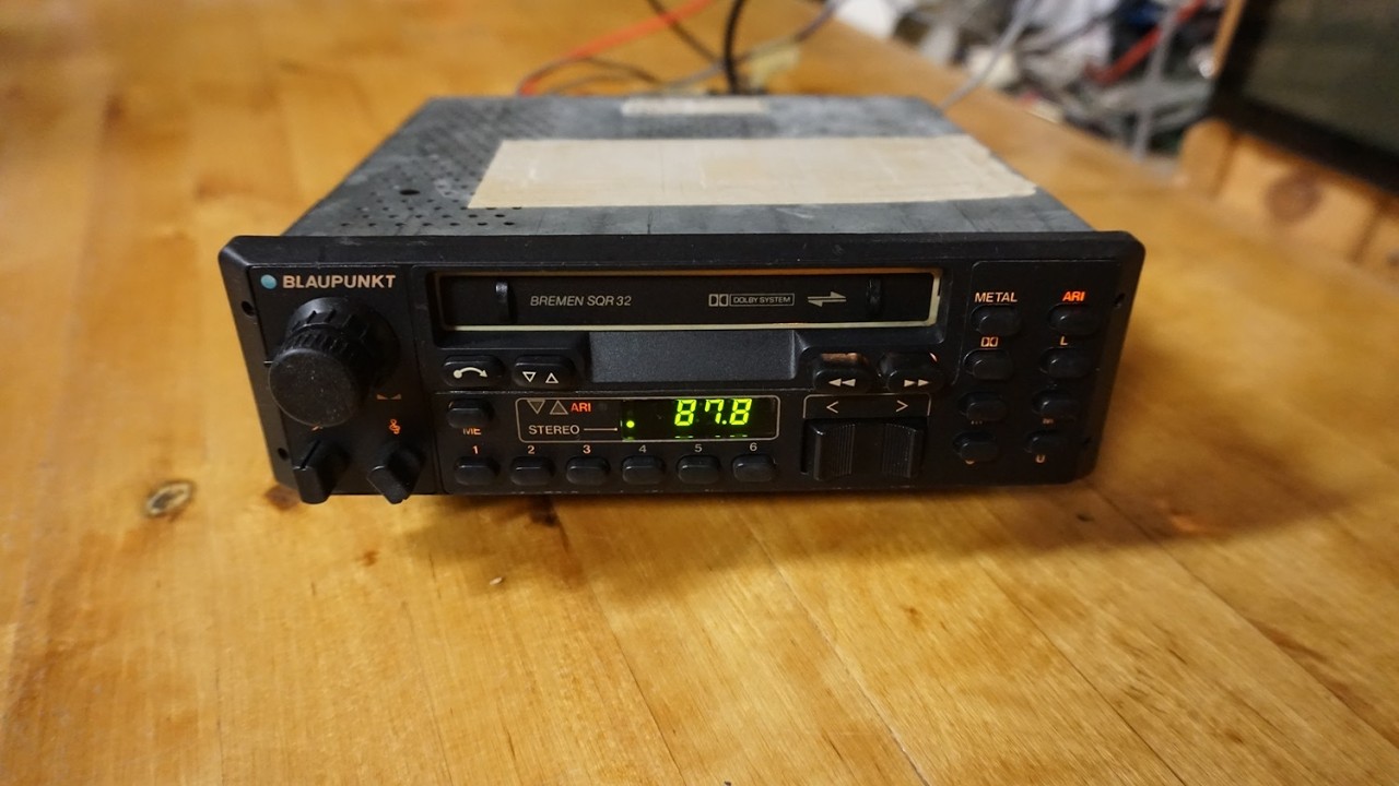 Blaupunkt Bremen SQR 32 old vintage car stereo radio and cassette player from the early eighties