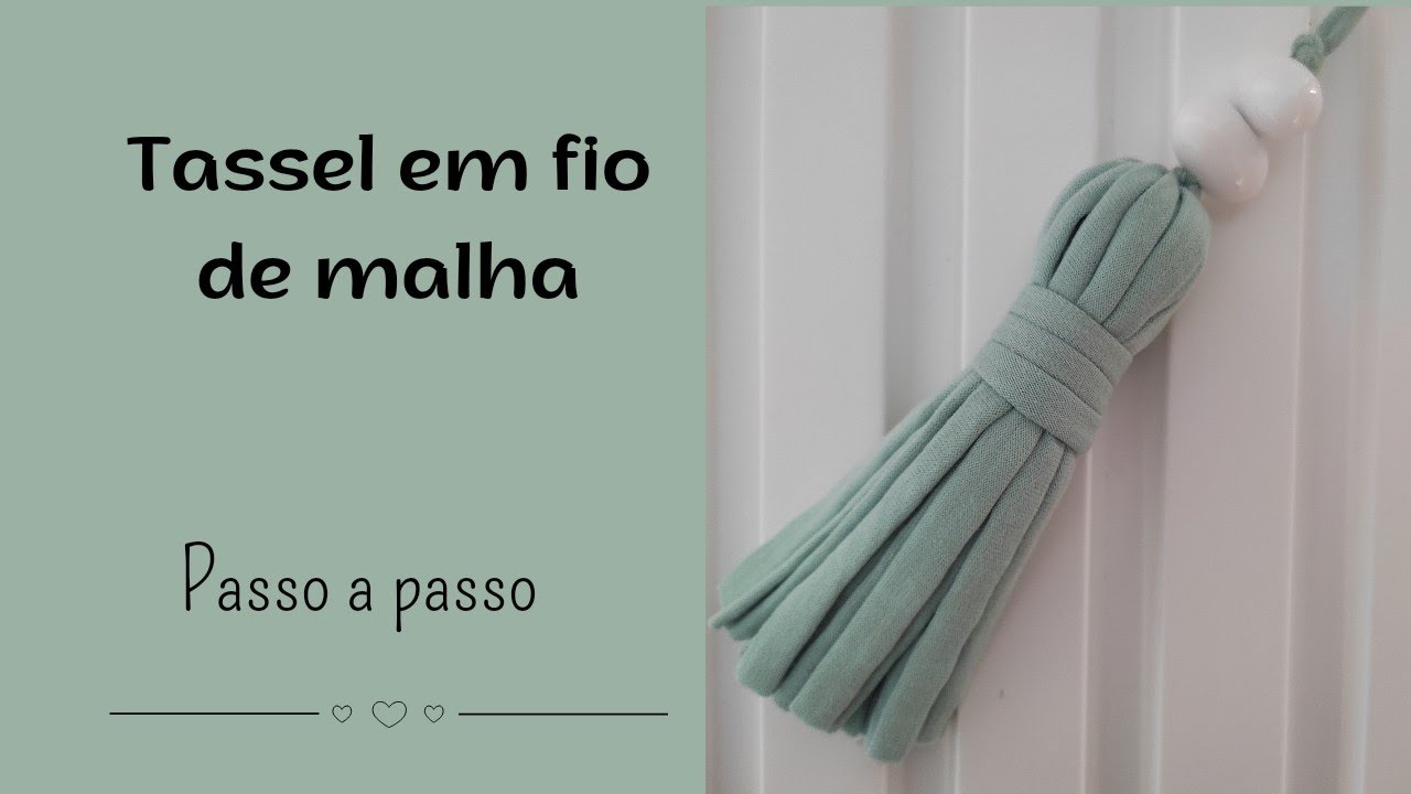 Como fazer tassel em fio de malha|Passo a passo.