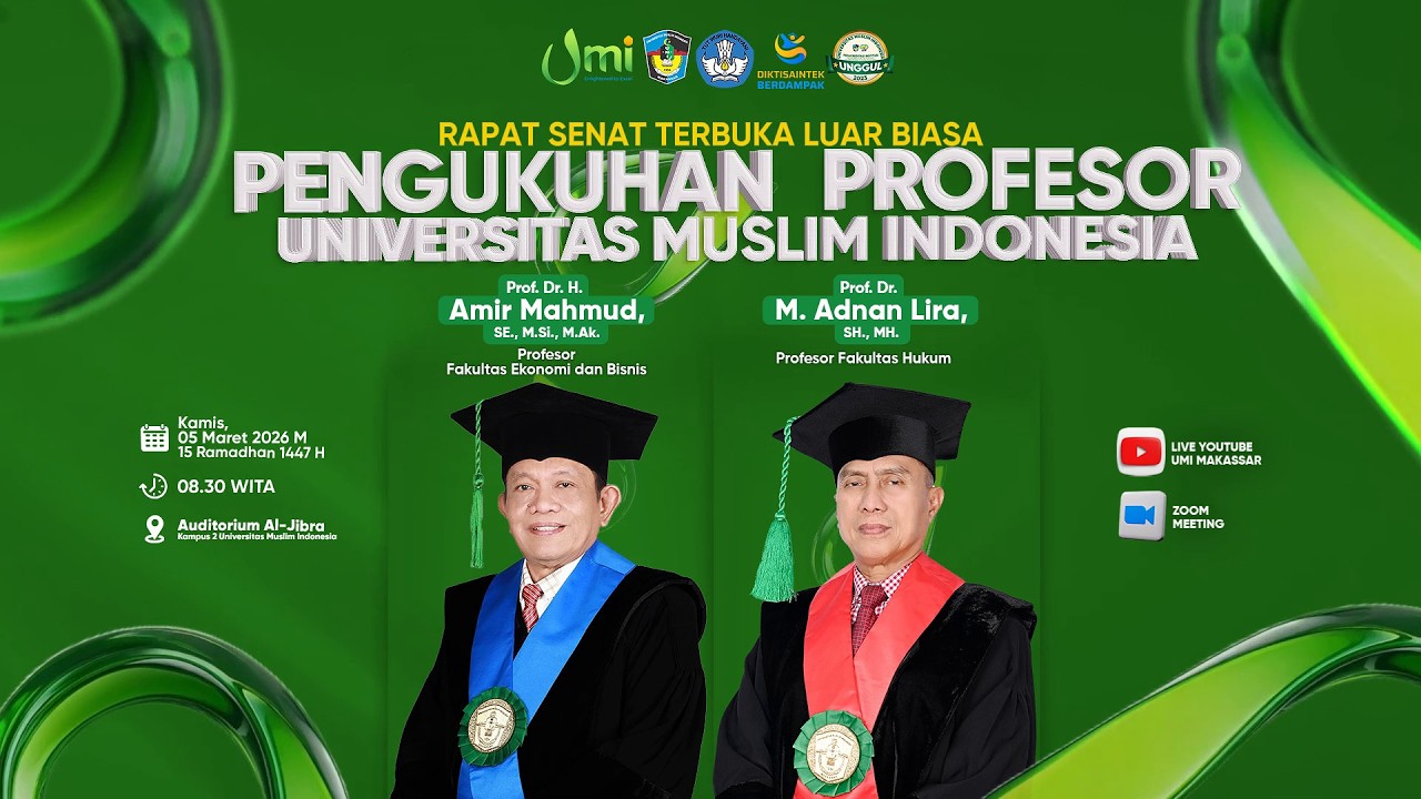 Pengukuhan Profesor Universitas Muslim Indonesia 2026