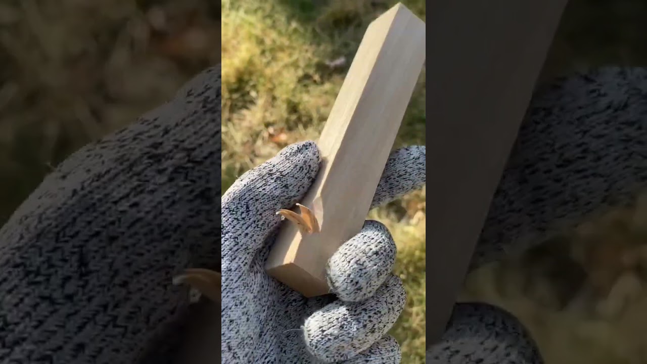 Wood carving tips for all! Learn how to whittle with our simple wood projects for beginners✨#WoodArt
