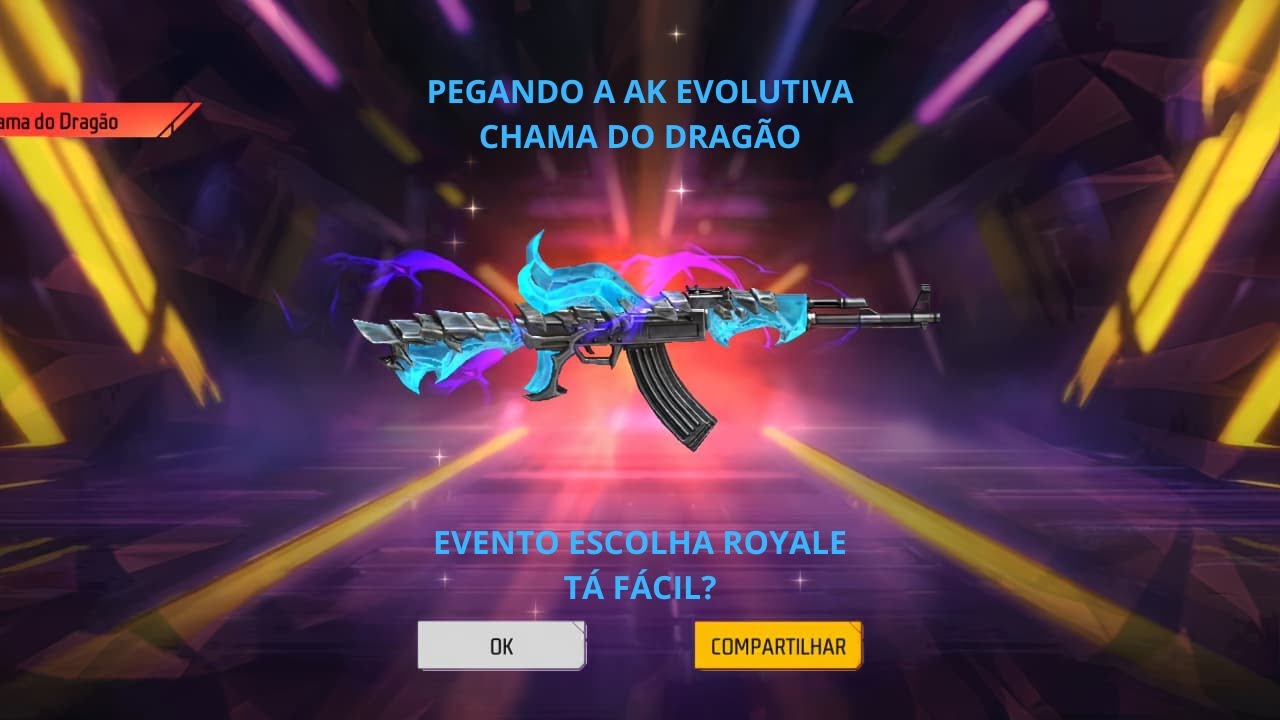 Pegando a AK Evolutiva (Chama do Dragão) | Tá Fácil? Quantos 💎 Gasta?