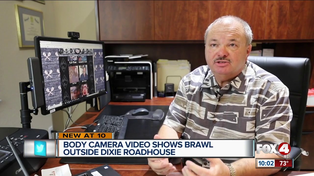 Body cam video shows brawl outside Dixie Roadhouse