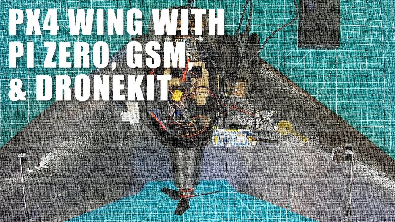 Recruit Wing with PX4, Pi Zero, GSM Hat, and DroneKit