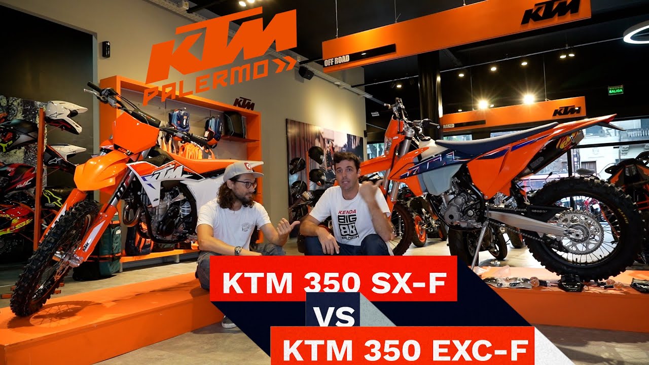 ¿Qué diferencias hay entre una Moto de Cross y una de Enduro? - KTM SXF y EXCF 350 - Motoblog.com