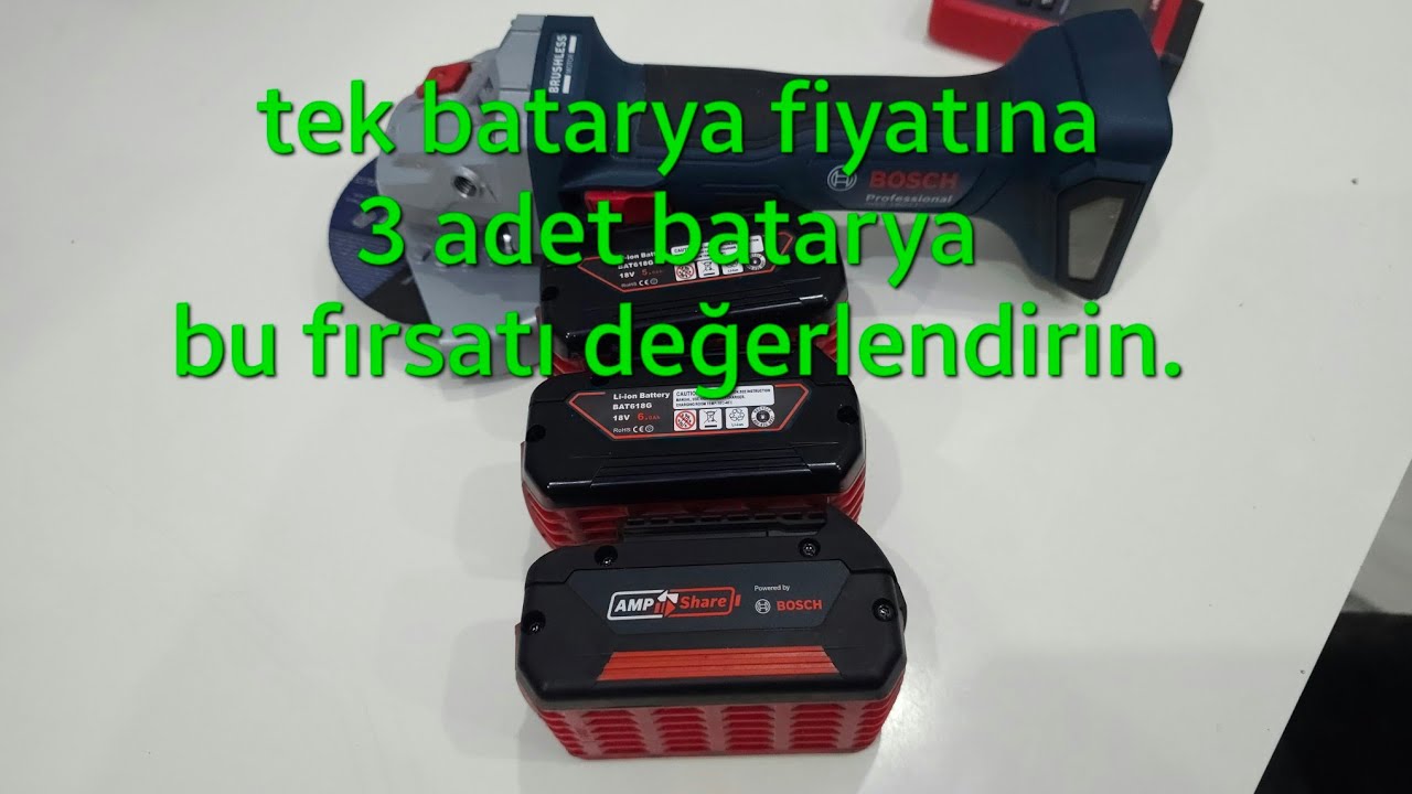bosch profesyonel 18 volt batarya yaptık !fiyatı ve performansı  harika