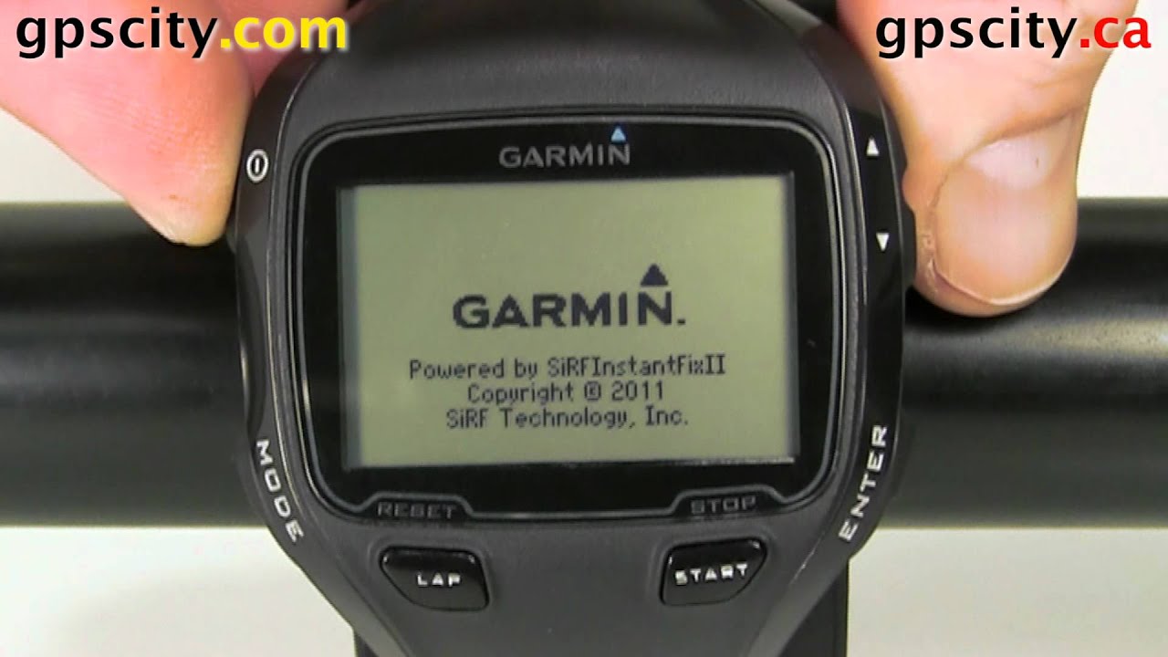 Initial Setup on the Garmin Forerunner 910XT