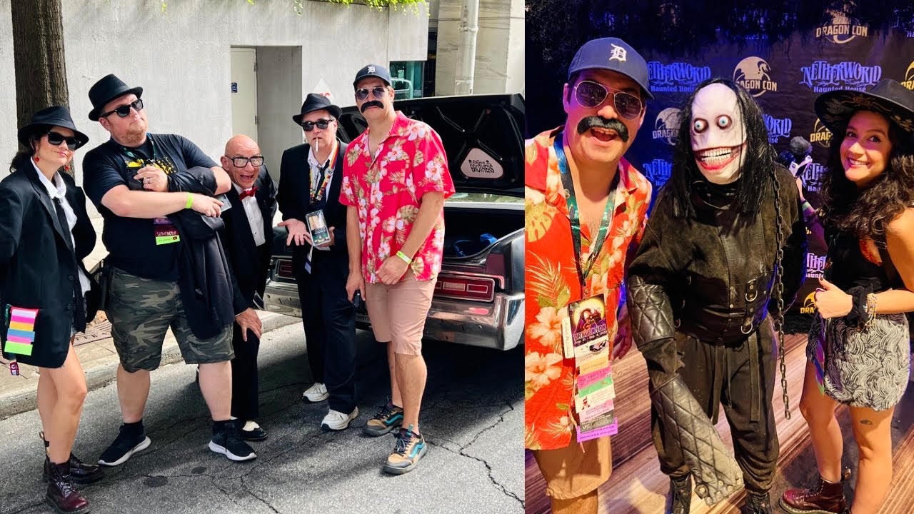 Back in the BLUES MOBILE for DRAGON CON Day 3! + Varsity & Massive Horror & Disney Photo Shoots!