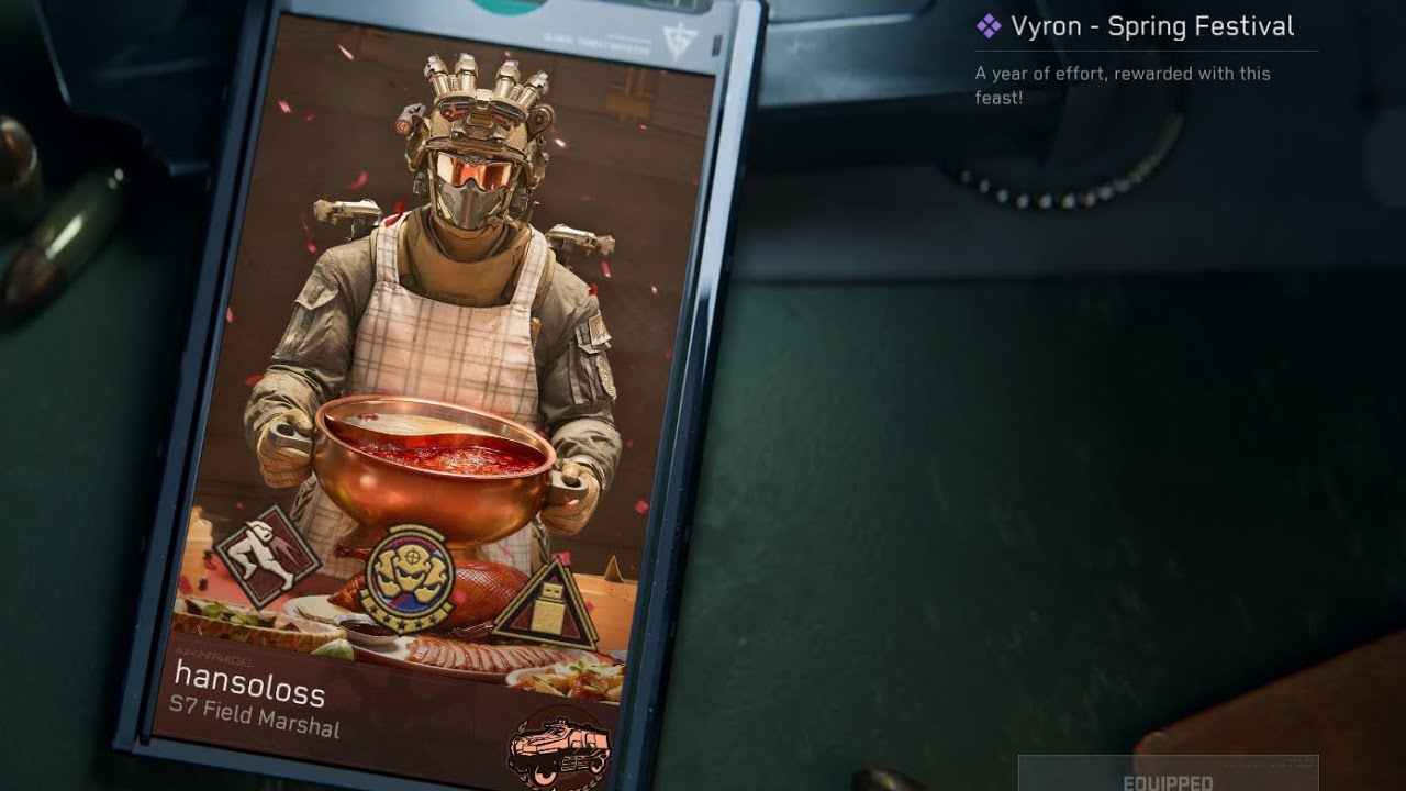 Chief vyron not cooking but shooting