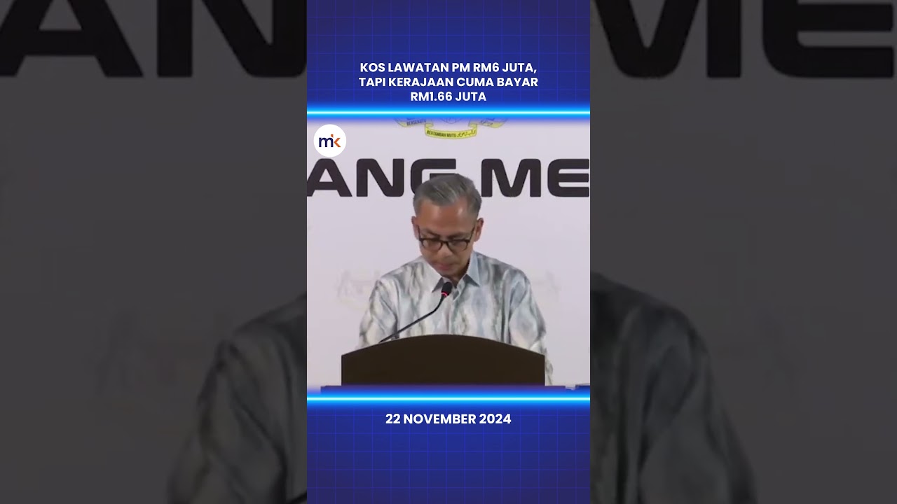 Kos lawatan PM RM6 juta, tapi kerajaan cuma bayar RM1.66 juta