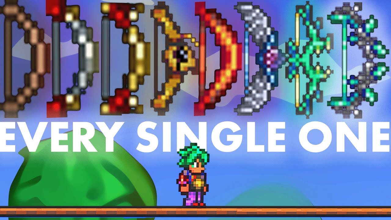 EVERY BOW You'll Need in Terraria in UNDER 5 MINS!