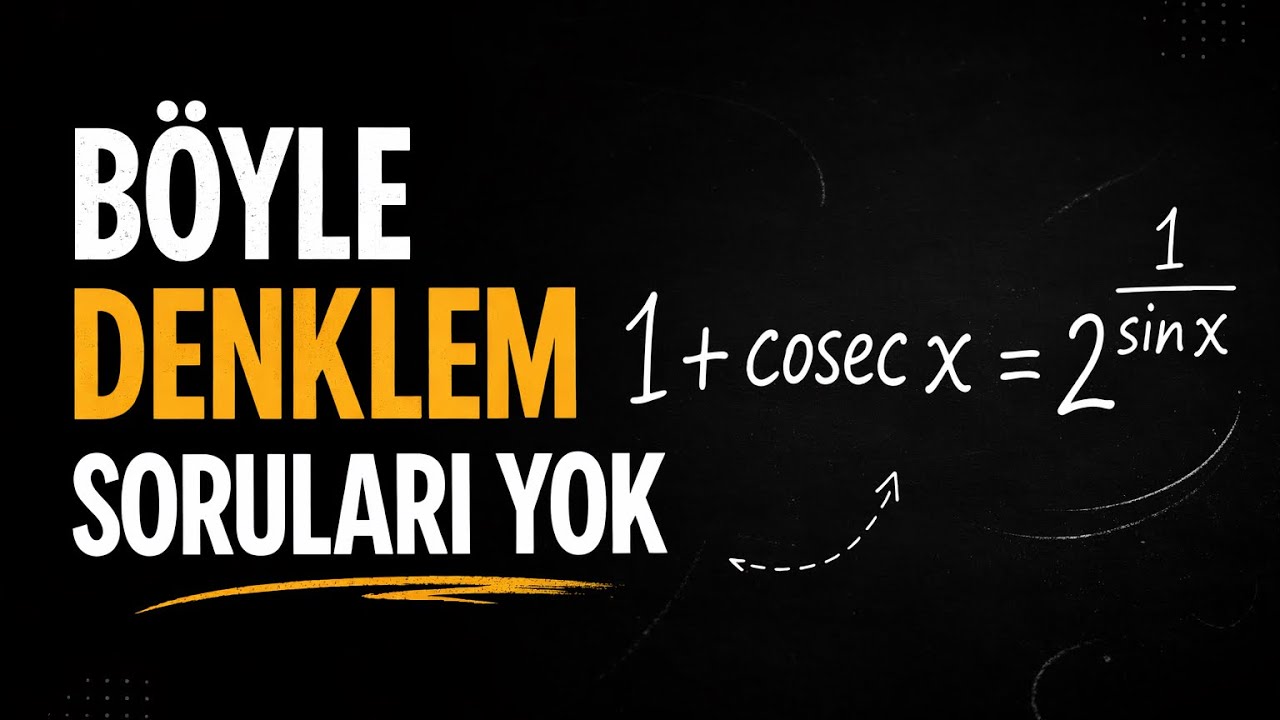 Çok klas denklem sorusu