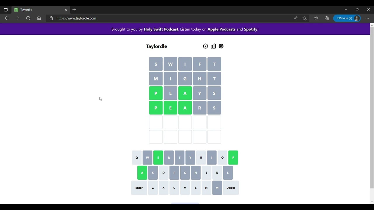 Taylordle Solution Today [February 11, 2022] Taylordle Game Answer #taylordle