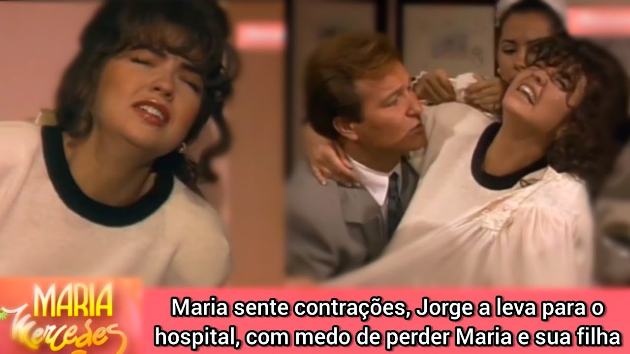 Maria Mercedes- Maria sente contrações, Jorge a leva para o hospital preocupado com ela e seu filho
