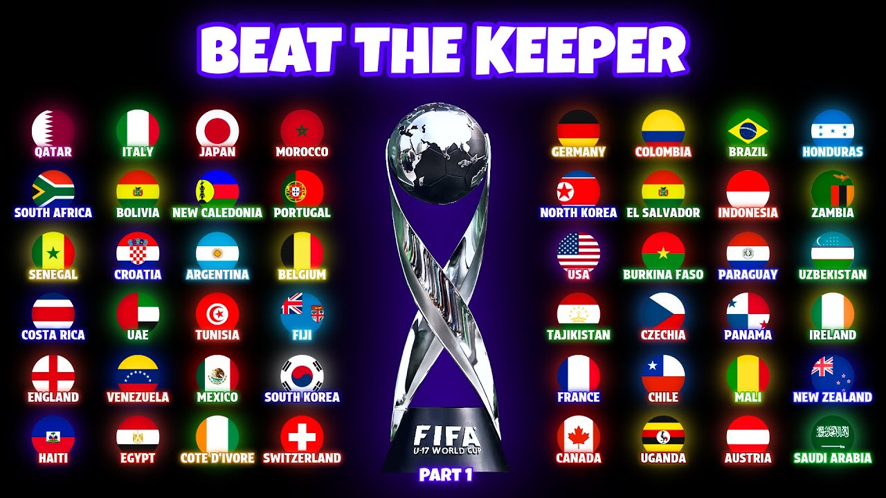 FIFA U17 World Cup Qatar 2025 🏆- Beat the Keeper | Marble Race [Part 1]