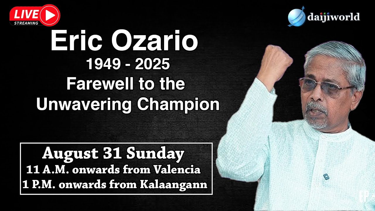 Last Respects to the Indefatigable Crusader - Eric Ozario