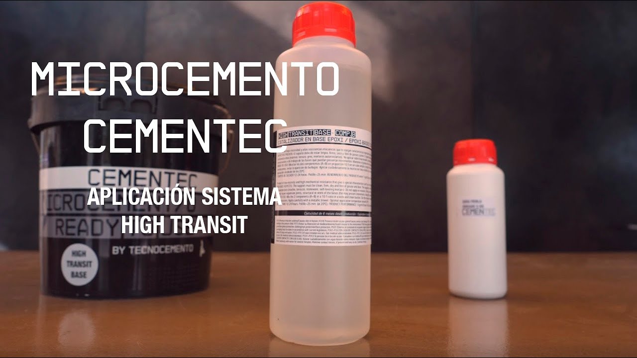 Como aplicar Microcemento CEMENTEC HIGH TRANSIT (BASE Y FINO)