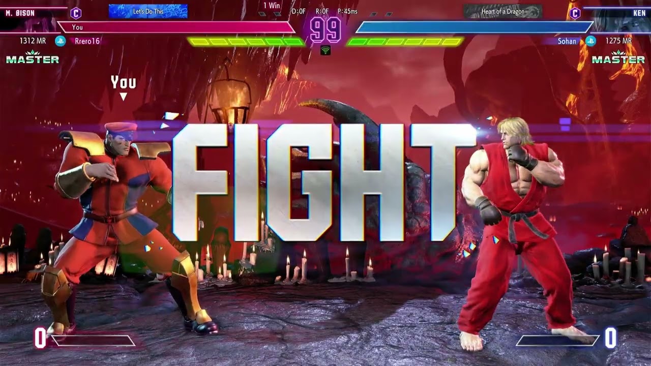 M.Bison Vs Ken Street Fighter 6 Gameplay Low Masters - 2026 Scixor Kick Adventures