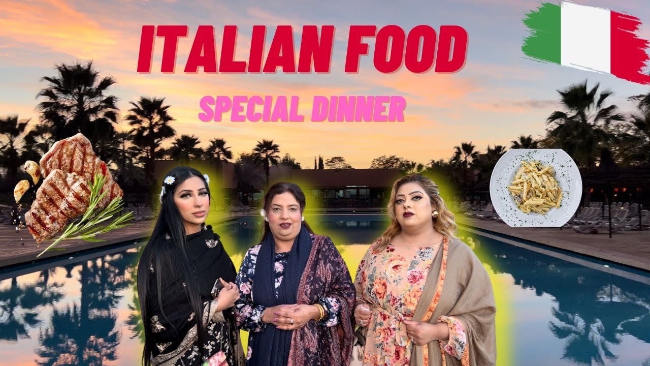 Italian Dinner At Morocco 🇲🇦 🇮🇹 #reflexion #viralvideo #familytime #luxurytravel #morroco