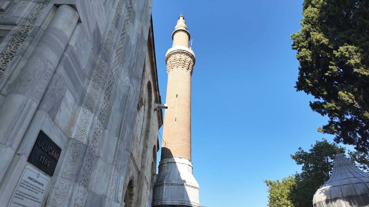 Ulu Cami Bursa 4K 60FPS مساجد عثمانية جامع اولو الكبير بورصا تركيا