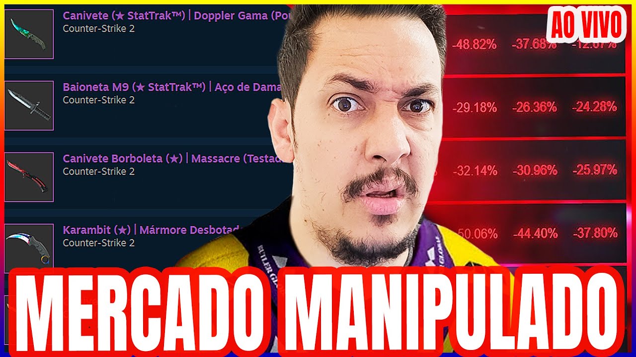 MERCADO MANIPULADO - SKINS CS 2 - CANALNOOBGO