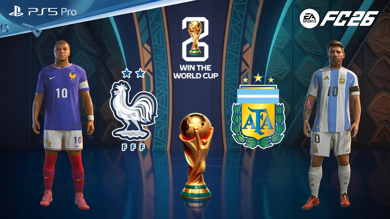 FC 26 - Argentina vs France | FIFA World Cup Final 2026 | L. Messi vs K. Mbappe FaceOFF!
