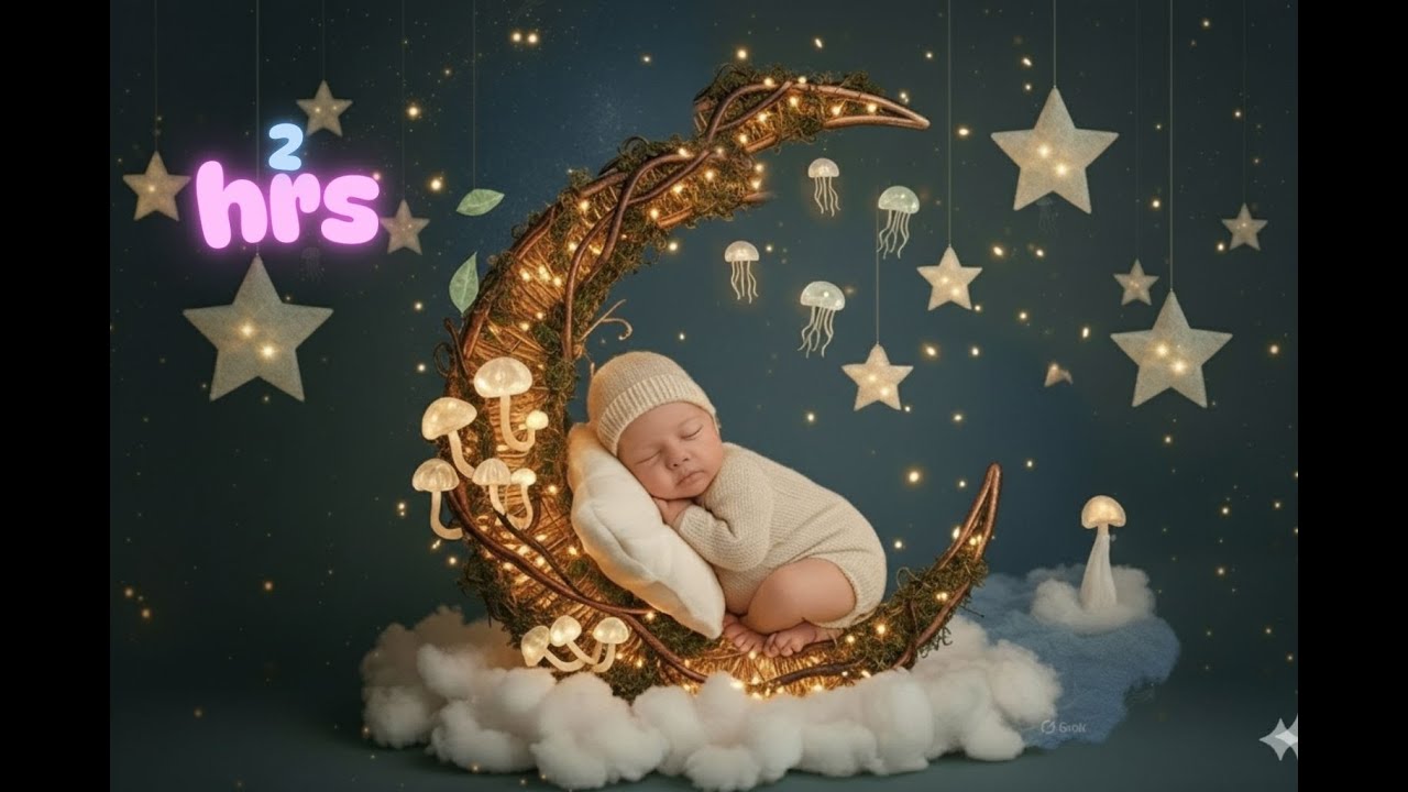 🌙 2 Hours Baby Sleep Music @DreamyBabyNights | Soothing Lullabies & Calming Sounds #020
