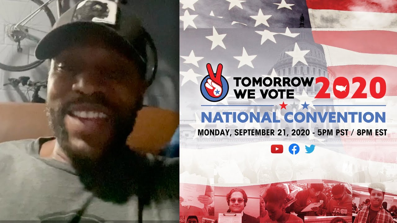 Actor Kendrick Cross Breaks Down Why You Should Vote (Tomorrow We Vote National Convention 2020)