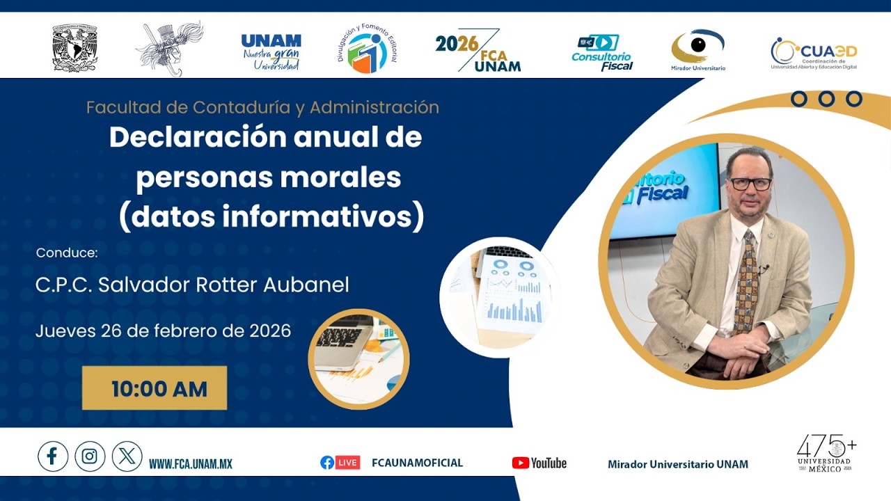 Declaraci&oacute;n Anual de personas morales (datos informativos)
