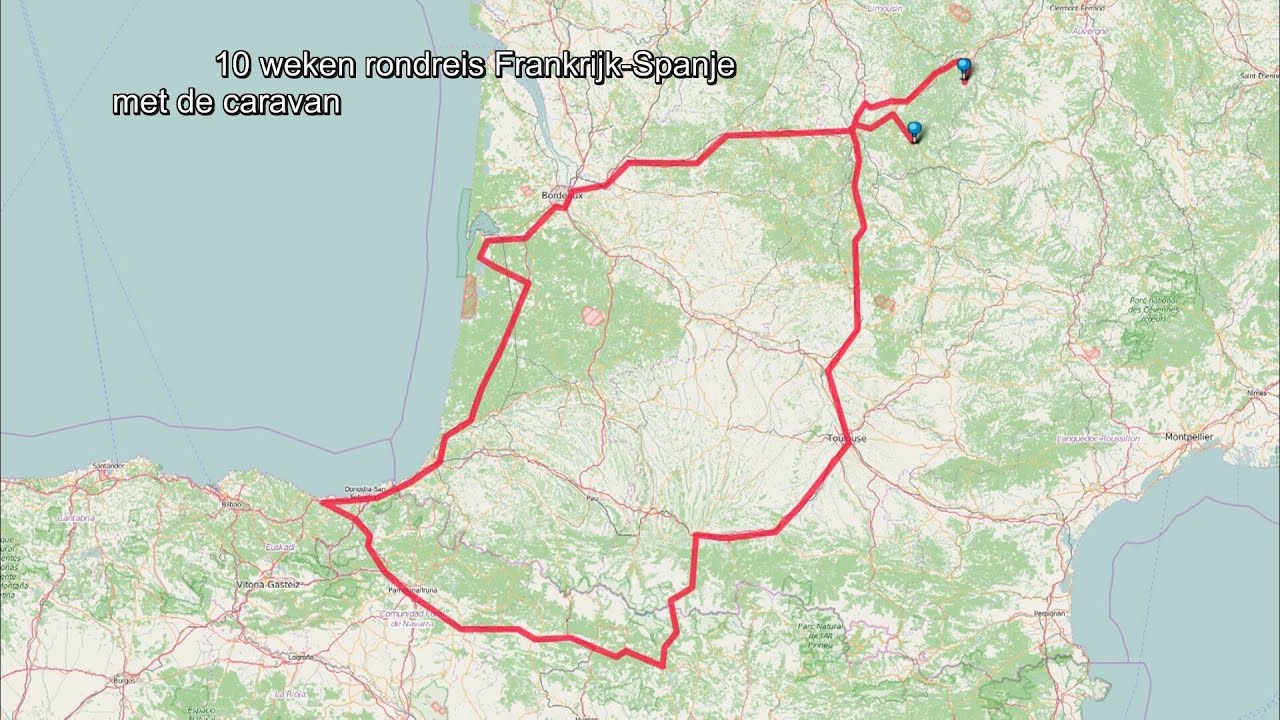 Frankrijk-Spanje 2015 kampeerrondreis deel 1