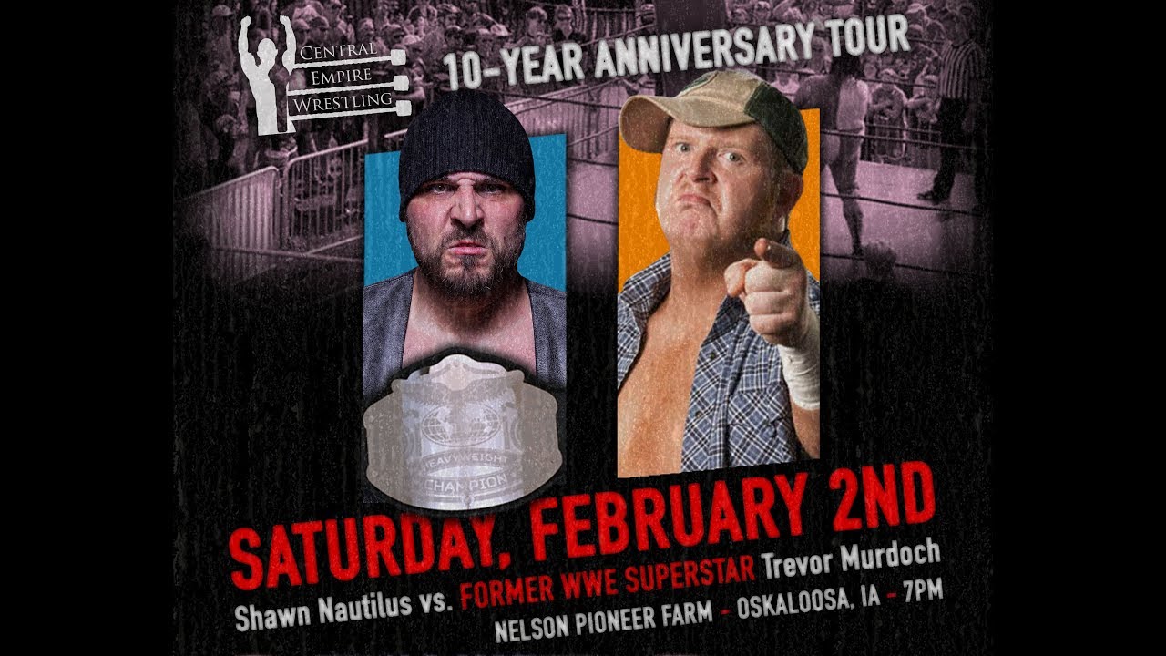 Central Empire Wrestling - Trevor Murdoch vs. Shawn Nautilus  - 2/2/19