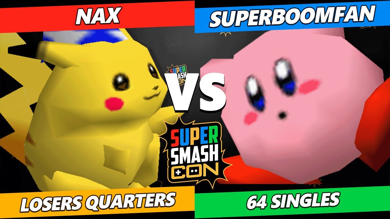 SSC 2023 Top 8 - Nax (Pikachu) Vs. SuPeRbOoMfAn (Kirby, Yoshi) Smash 64 Tournament