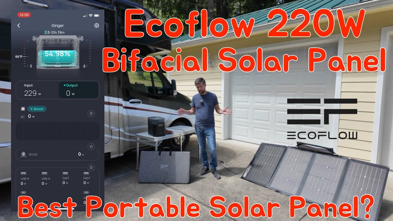 Обзор двусторонней солнечной панели Ecoflow 220 Вт: лучшая портативная солнечная панель?