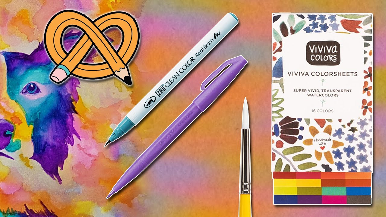 April 2022 ArtSnacks #NoBoxArtBox Challenge Viviva Colorsheets
