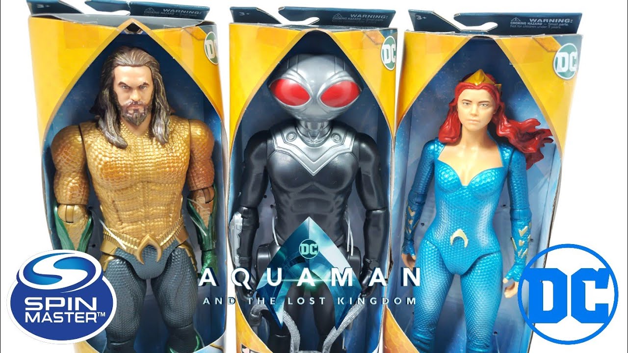 TRIPLE UNBOXING DE REYES! AQUAMAN, BLACK MANTA Y MERA DE SPINMASTER THE LOST KINGDOM ARGENTINA 2024