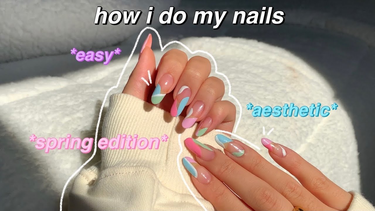 HOW I DO EASY SPRING NAILS (PINTEREST INSPIRED) | Ep. 2 🌷