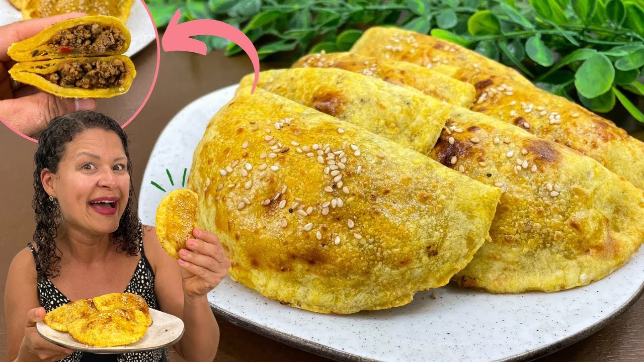 PASTEL DE BANANA SEM GLÚTEN, SEM LEITE  e COM POUCOS INGREDIENTES  