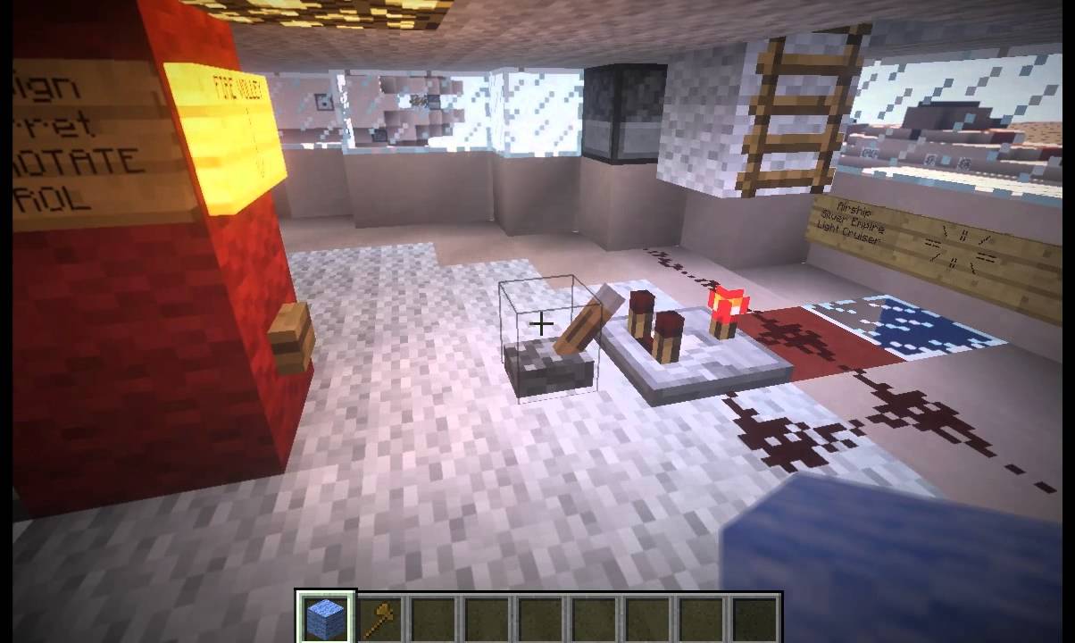 Future Proof Minecraft TNT Cannon Turret and Silver Empire Light Cruiser - Works in 1.8 and 1.7.x