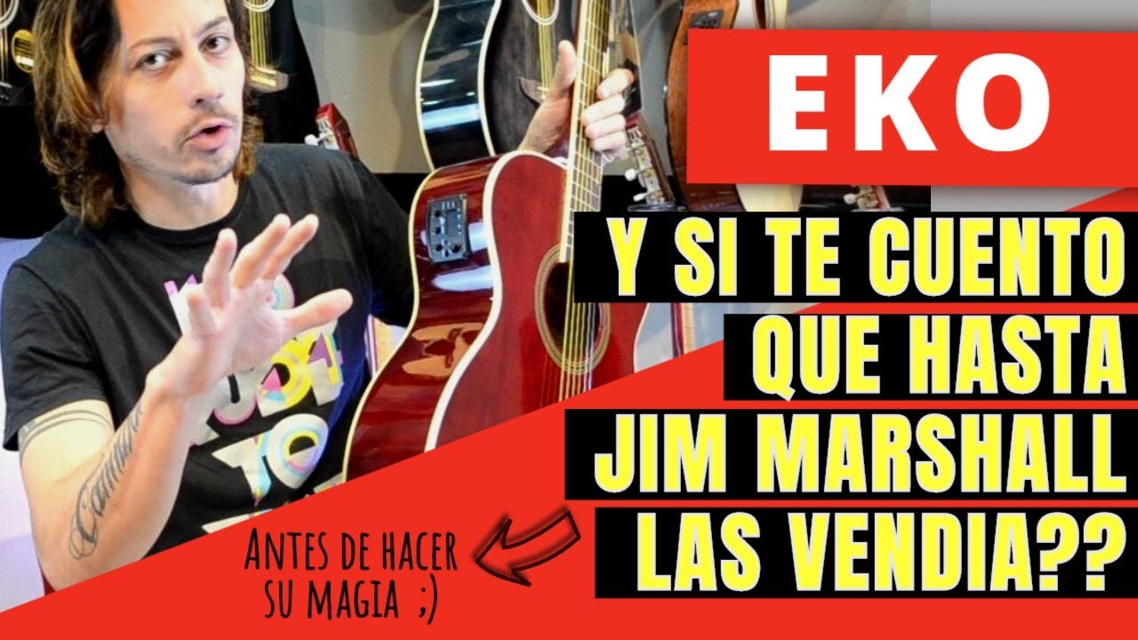 Guitarra ELECTROACUSTICA EKO-(Italia) las que vendía Jim MARSHALL antes de fabricar amplificadores!!
