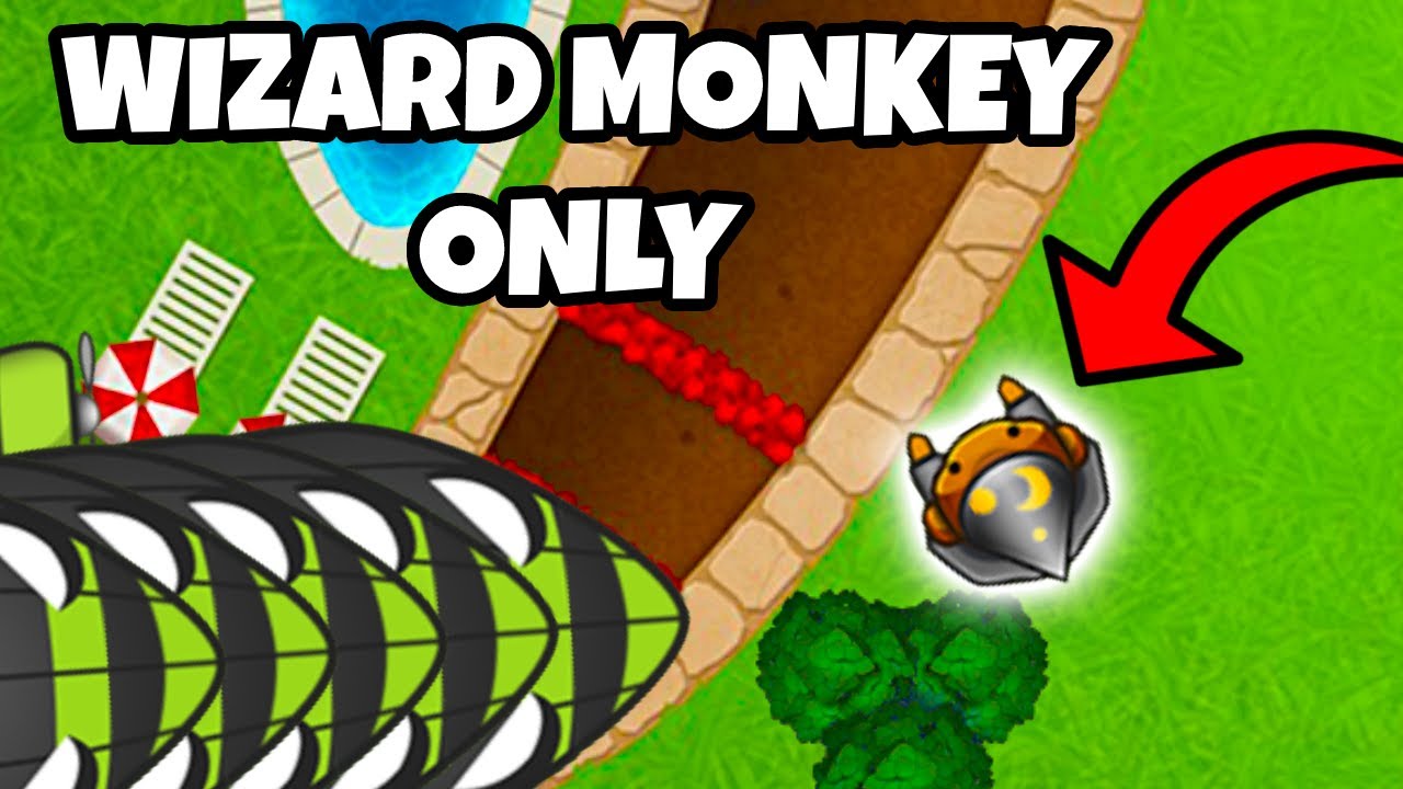 Can I win by *ONLY* using the Wizard Monkey in Bloons TD Battles?