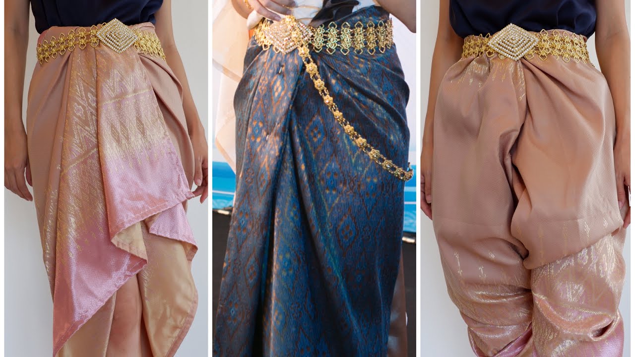 How to ชุดไทยแม่การะเกด งบหลักร้อย วิธีนุ่งจีบหน้านาง โจงกระเบน ใส่เล่นสงกรานต์ก็เริ่ด | Chatsshare