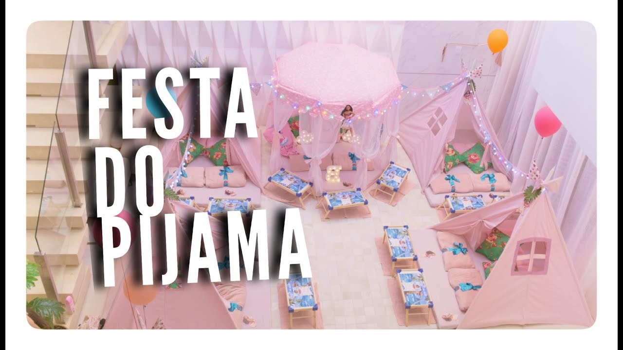 Festa do Pijama com barracas em casa ! Tema: Moana | Ana Lu Masi