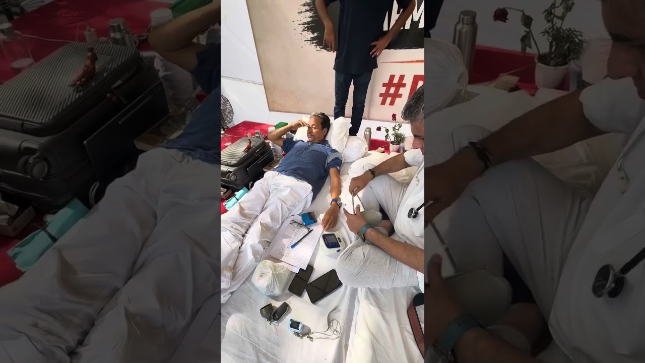 Day 15 Sonam wangchuk health checkup #cjp #cjpprotest