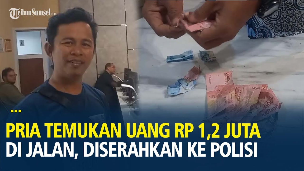 Pria di Palembang Temukan Uang Rp 1,2 Juta di Jalan, Diserahkan ke Polisi