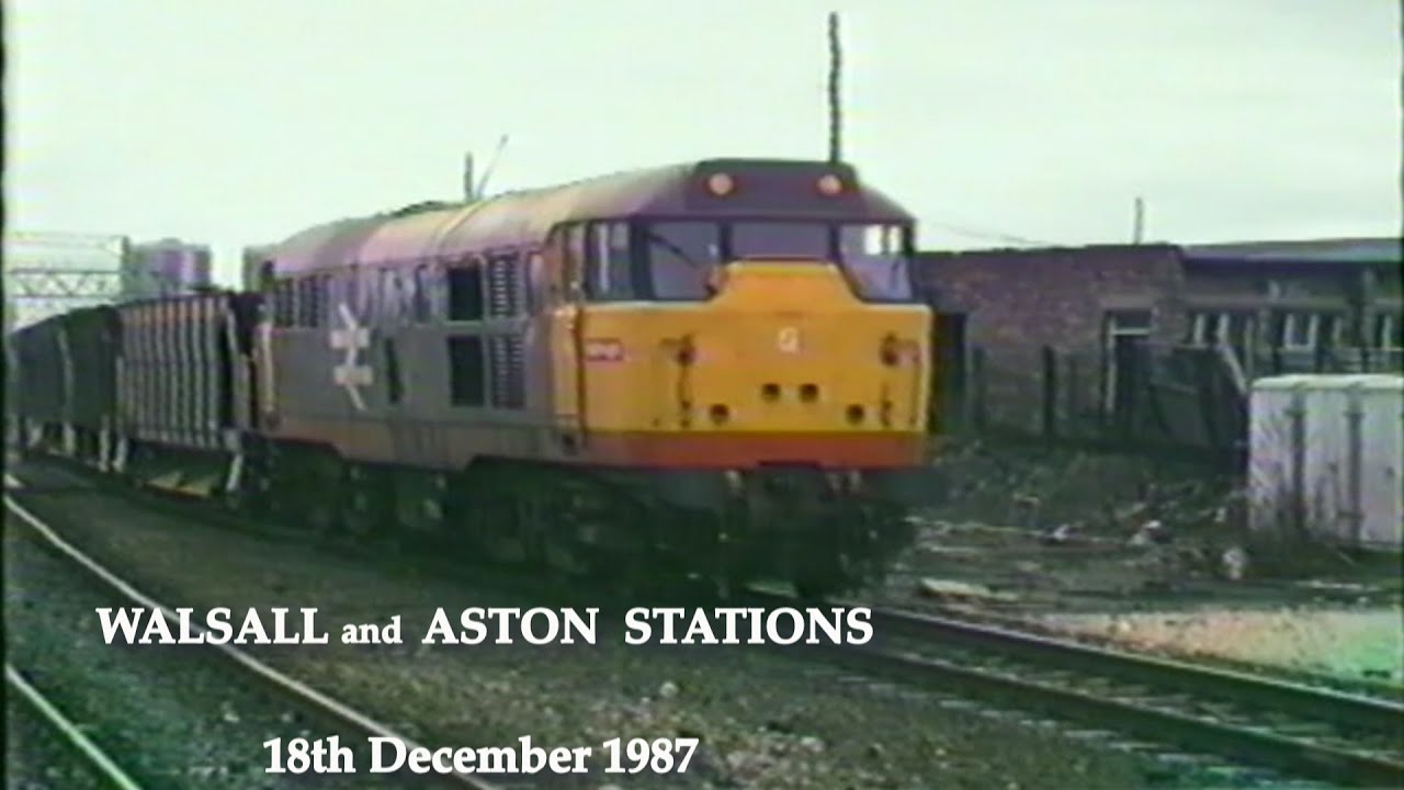 BR in the 1980s Walsall and Aston Stations on 18th December 1987