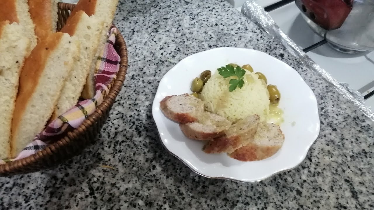 خبزفالكوشة  ورولي دجاج 