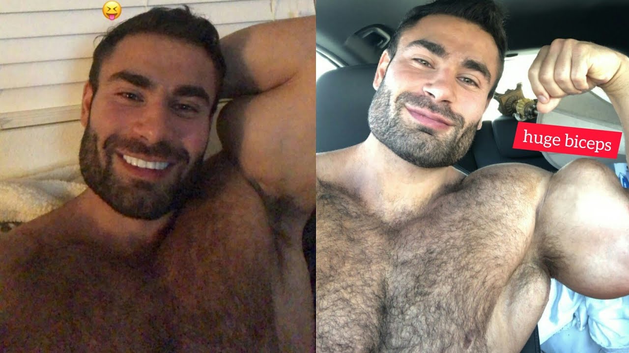 Mass Bodybuilder Hairy Muscle Daddy Pec Bounce, Flexing and Workout Part 4