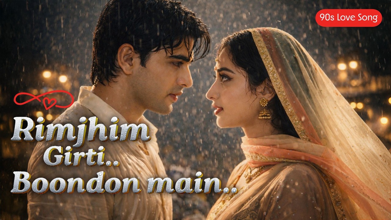 Rimjhim Bheegi Raatein – रिमझिम भीगी रातें 90s Bollywood Vibe #love #lovesong #romanticsong